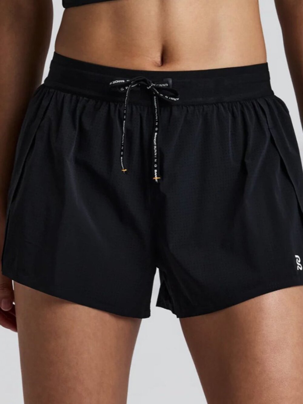 Bandit Women's Vento Split Shorts Small Black Running Lightweight Mesh Side Slit
